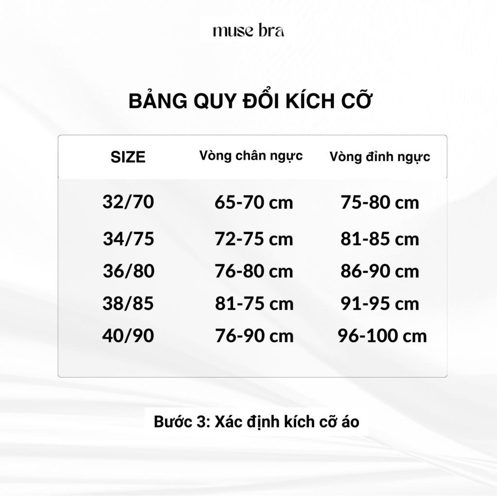 Bảng quy đổi kích cỡ