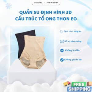 Quần su định hình 3D cấu trúc tổ ong, thon gọn eo, nâng mông không vết hằn, thoáng mát và đàn hồi tối ưu